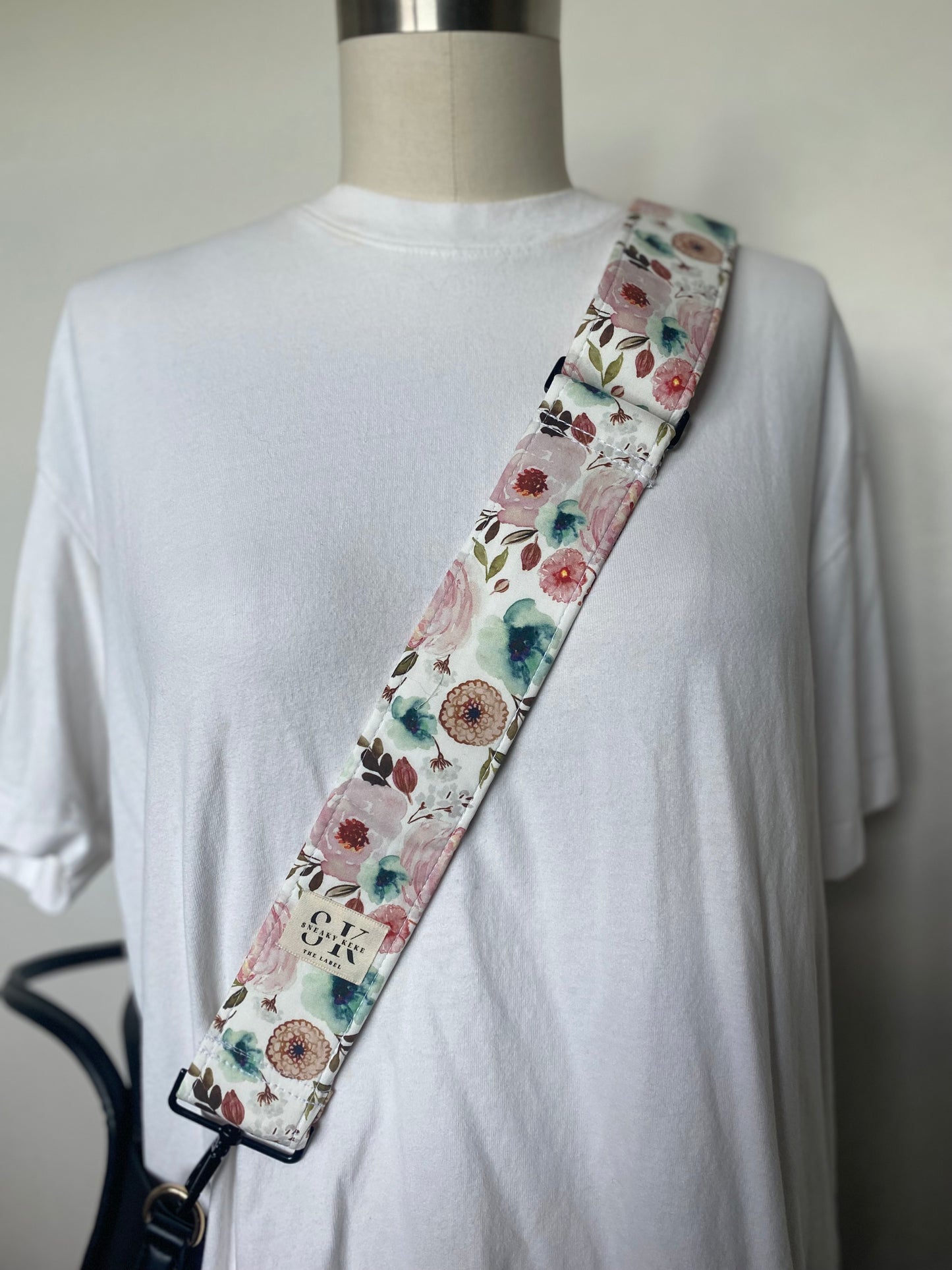 Watercolour Floral Adjustable Bag Strap